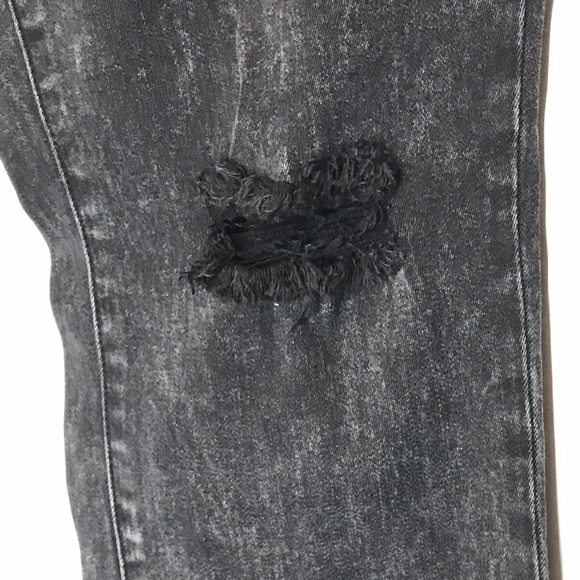 Super Skinny Decree Jeans Juniors Size 9 Black Distressed‎ - Picture 5 of 8